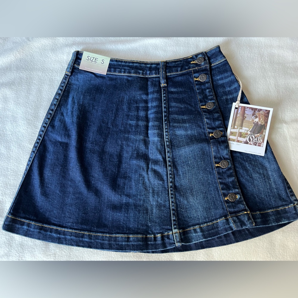 NWT Women Jean Mini Skirt Size Small